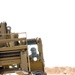 A forklift is used to offload and line-up storge units