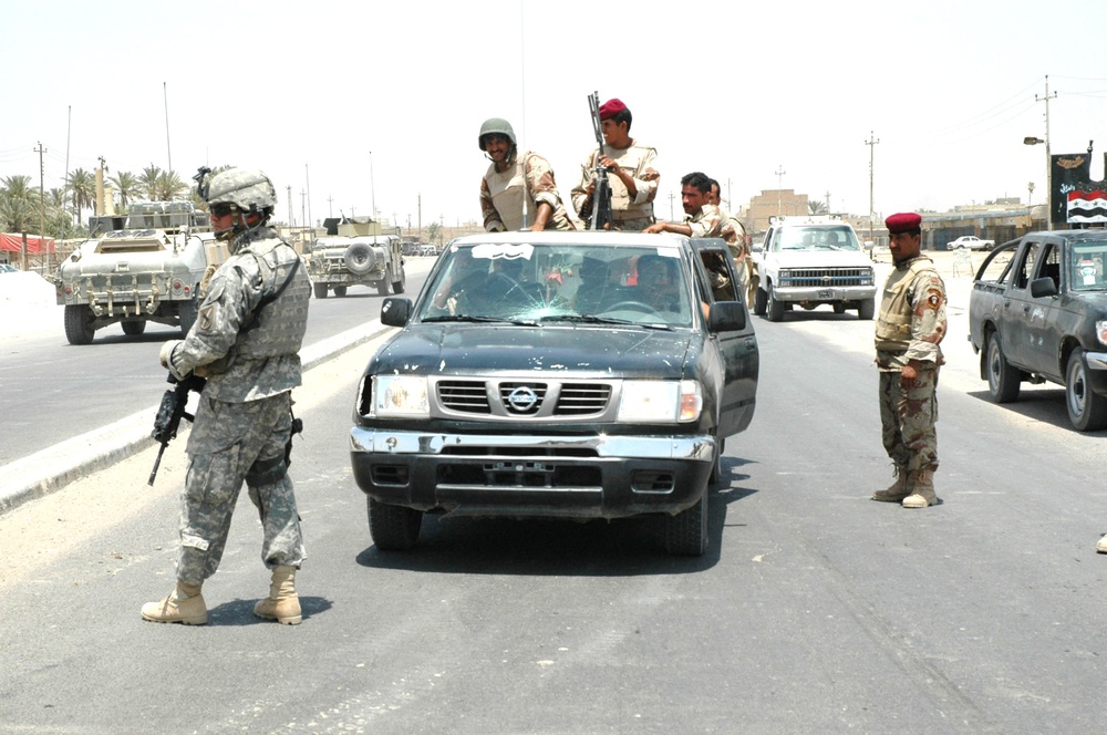 108th Cavalry Regiment, 48th BCT Soldiers provide assistance to 4th Bde.