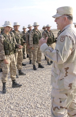 Speaking With Greek Troops