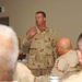 Sgt. Maj. of the Army Preston talks to a group of Sgts. Major at Camp Arifj