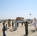 Villagers from Haminariya play with a new soccer ball