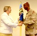 Col. Robert Kendrick accepts the PARC colors