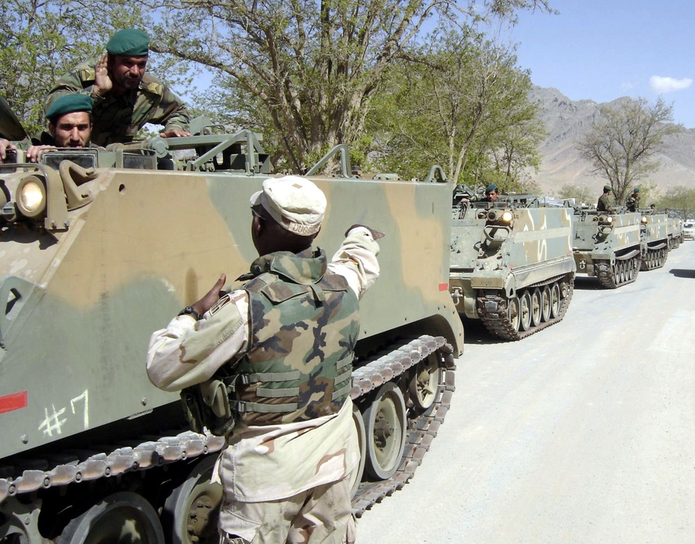 M113 convoy in Afghanistan