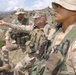 Capt. Barr points out a terrain feature to fellow officers