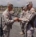 Sgt Joe McFarren receives an Honor Grad knife