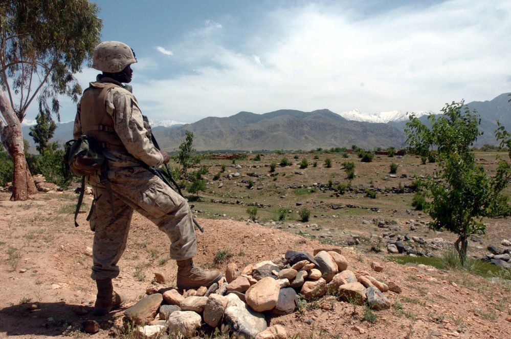 A Marine carries out a successful mission during Operation Celtics
