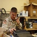 Spc. Brien Waldron, helps to build, install and repair the Q36s.