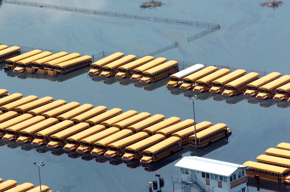 Flooded School Buses