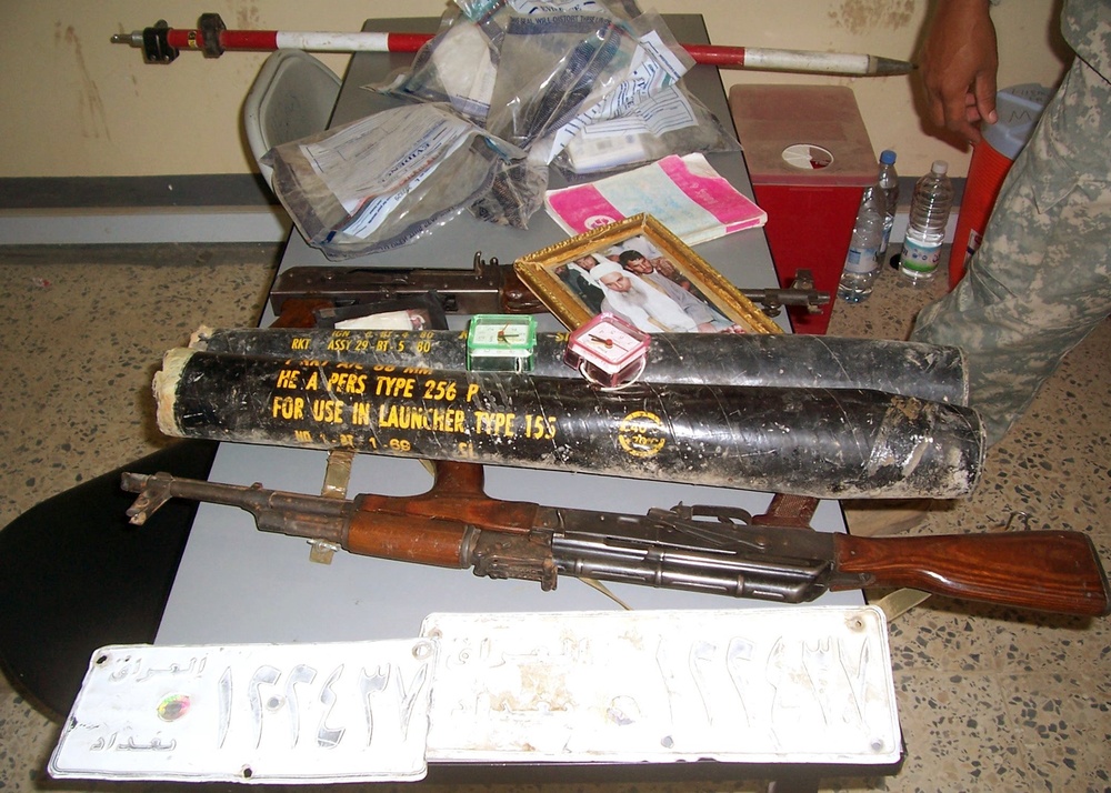 Weapons cache found Sept. 8