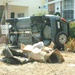 Car in front yard