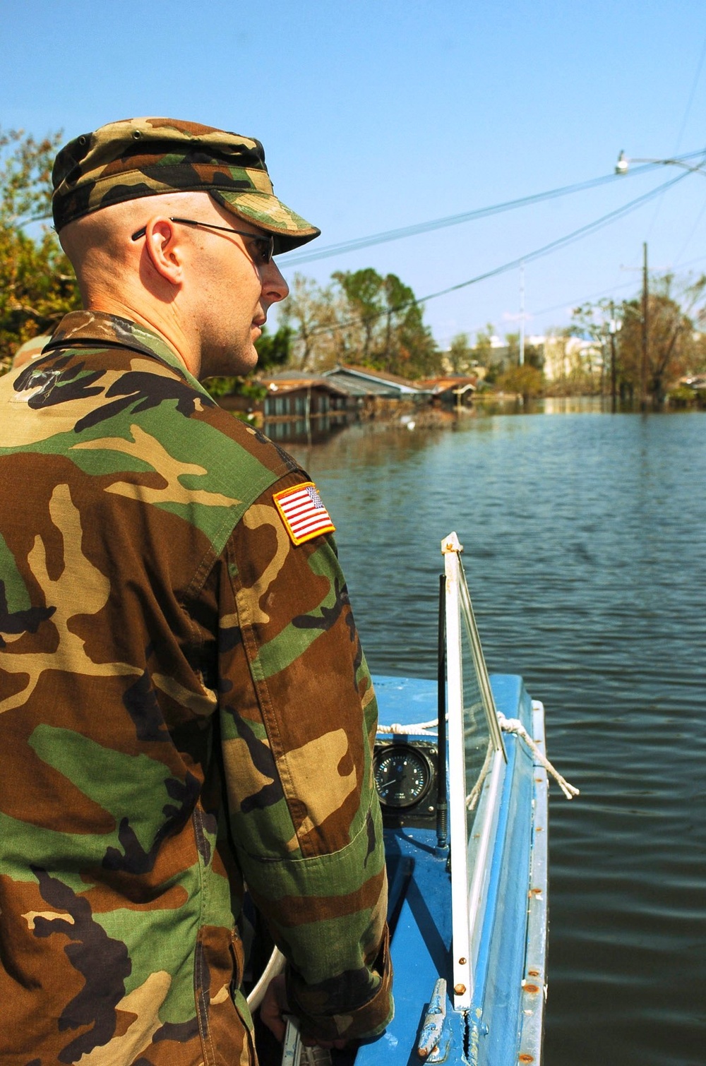 Sgt. Christian Walsh performs search and rescue operations