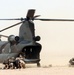 Members of the Dutch NL Air Assault Task Force dismount a CH-47