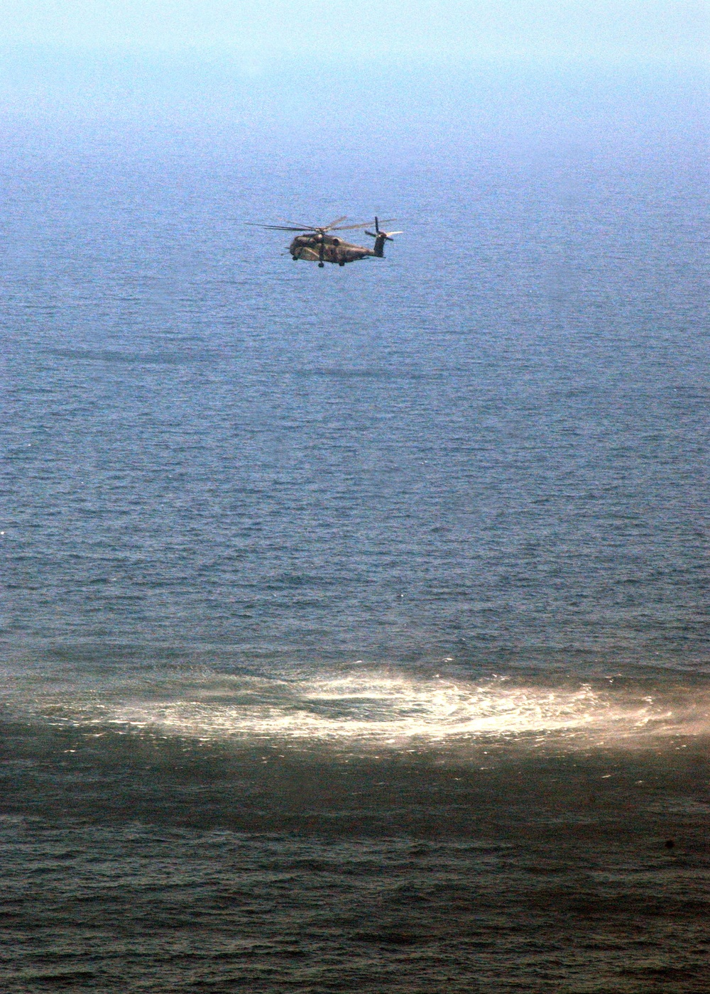 An HM-53 Sea Dragon  conducts Search and Rescue operations
