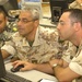 Egyptian and Italian Officers Work on a Command and Control PC Program