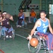 Iraqi citizens play basketball at the Wisam Almajd Club for Sport of Disabl
