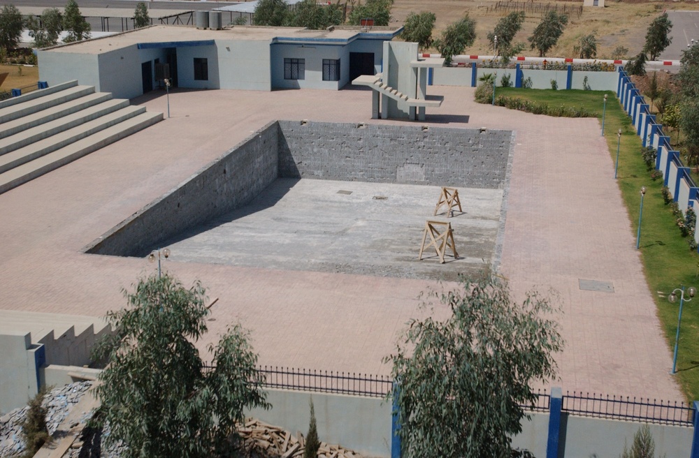 Swimming pool renovation at the Zakho Military Academy