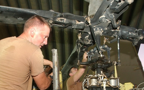 Cav helicopter maintenance