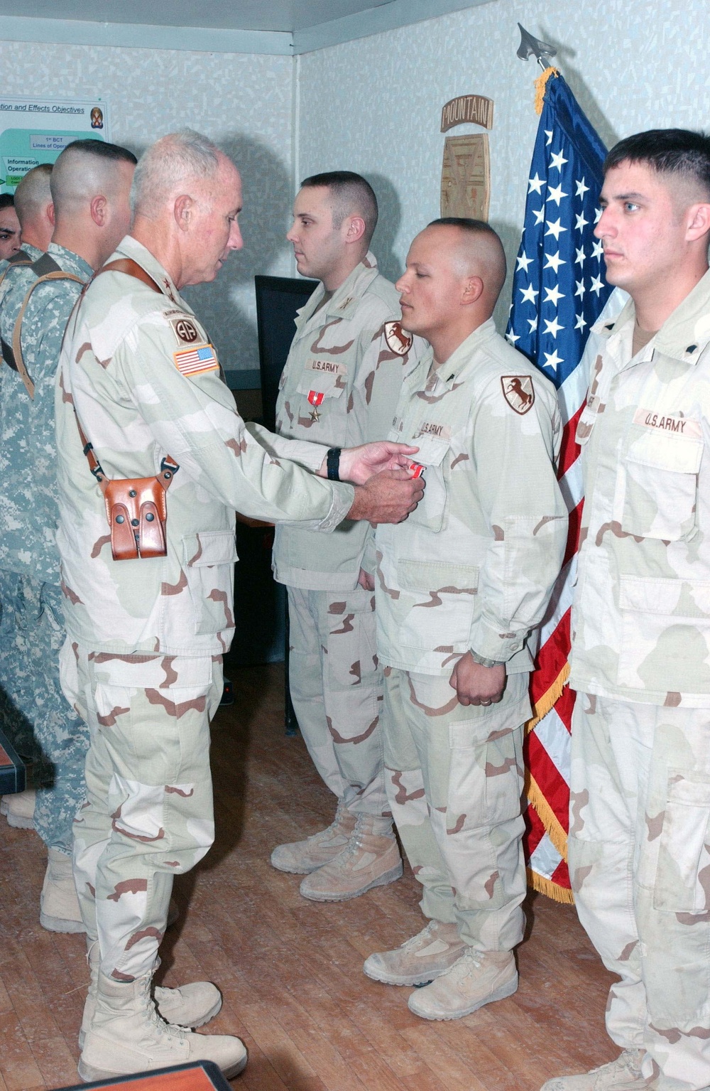 Soldiers awarded for valor, injuries