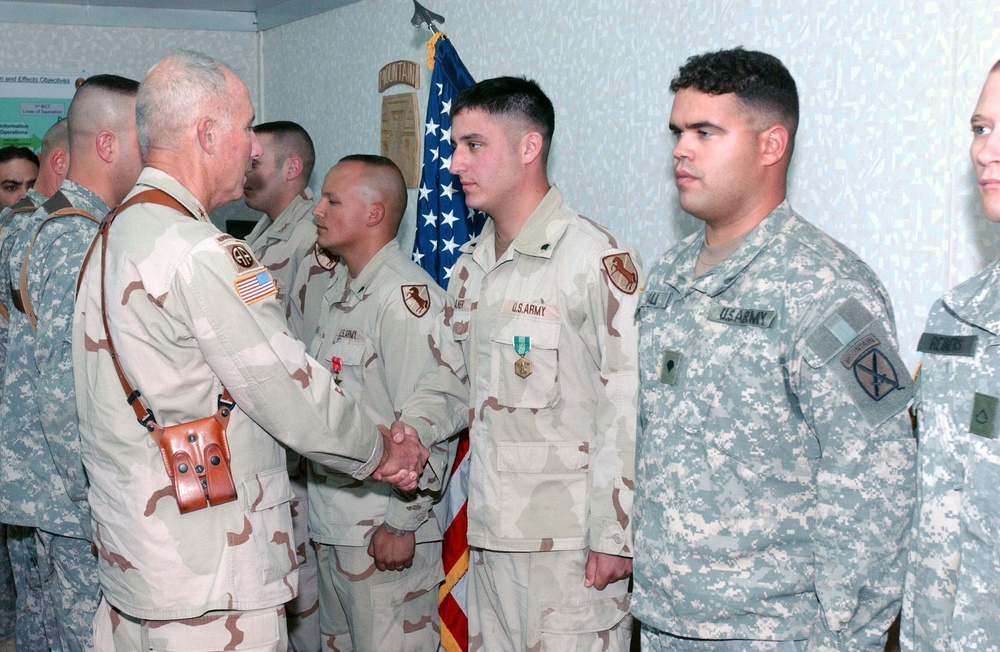 Soldiers awarded for valor, injuries