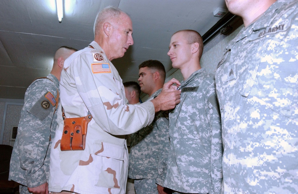 Soldiers awarded for valor, injuries