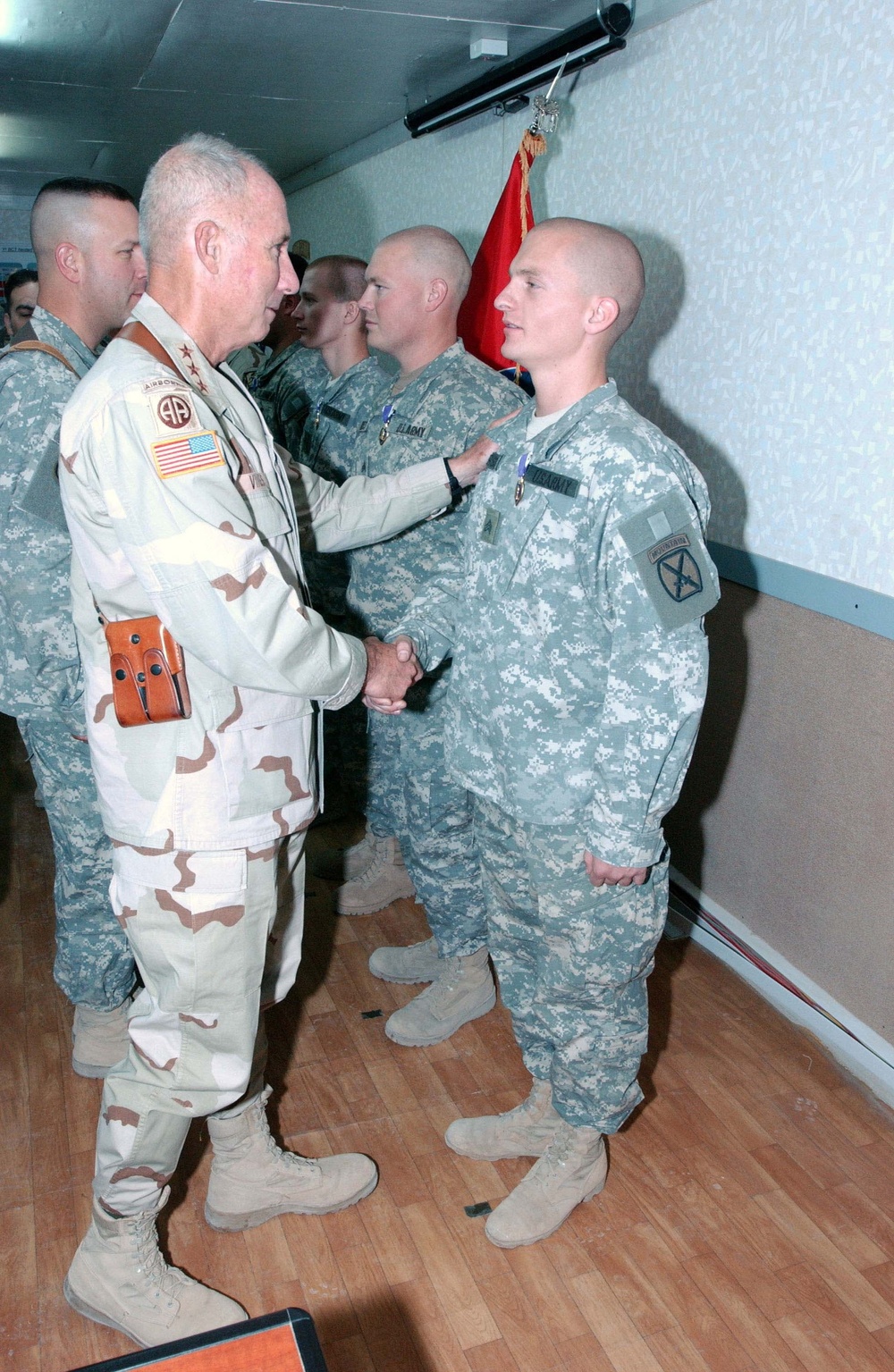 Soldiers awarded for valor, injuries