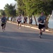 A trail of race participants