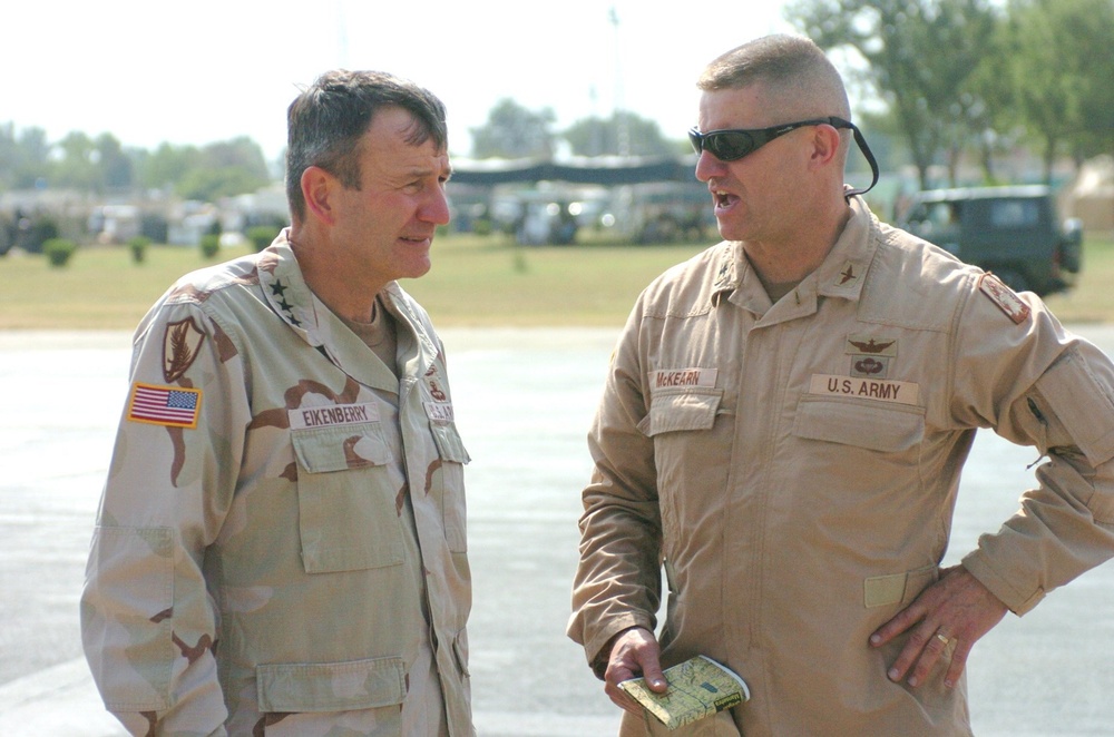 Lt Gen Karl Eikenberry and Col. Mark McKearn