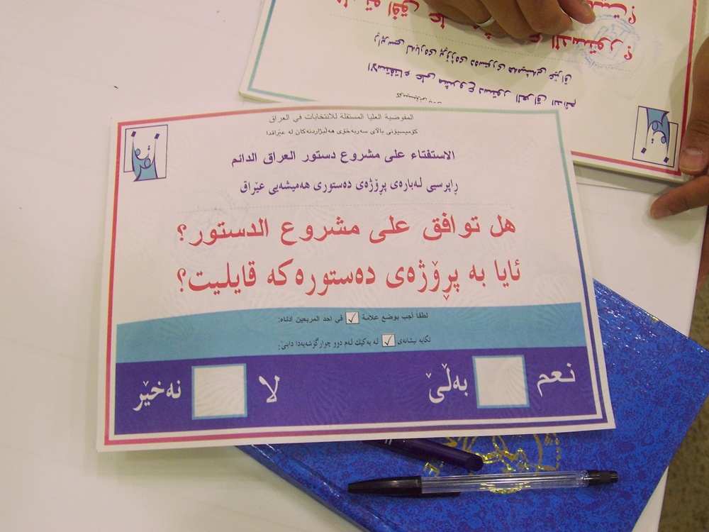 Iraqi Referendum
