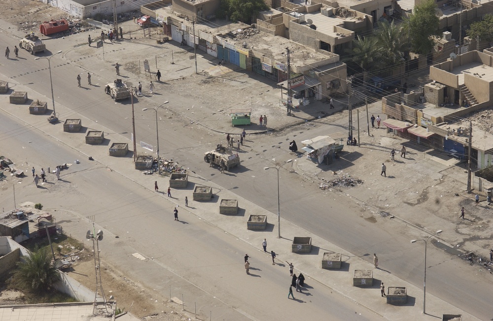 Aerial photos of polling sites in Baghdad