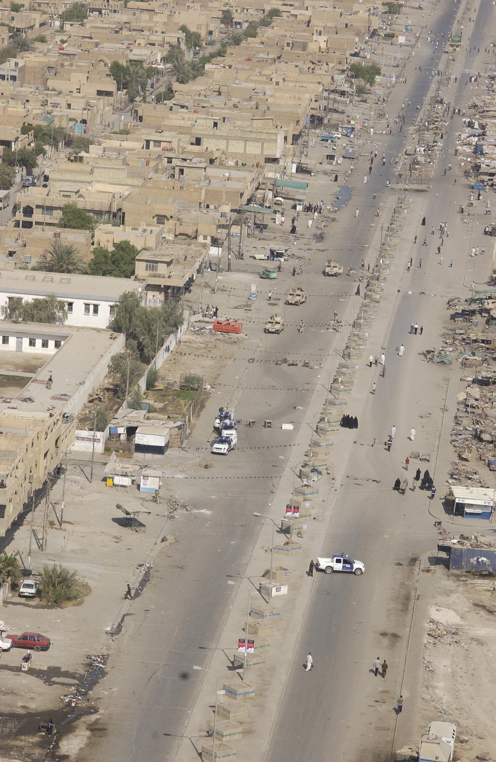 Aerial photos of polling sites in Baghdad