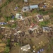 An aerial view shows the destruction around Balakot, Pakistan