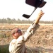 Sgt. Skinner launches the TACMAV by hand
