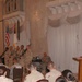 Brig. Gen. Granger speaks to a crowd of assembled Soldiers during a transfe