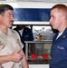 MCPON Scott greets Quartermaster 2nd Class McCreary