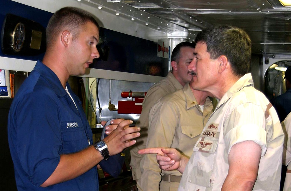 MCPON Scott with Seamen Johnson