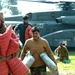 Pakistani Soldiers Unload Relief Supplies From an MH-53 Sea Stallion