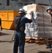 Sailors Load Pallets of Flour, Milk and Bread