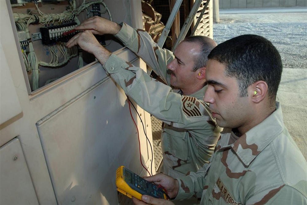 Preventive maintenance on a Mobile Emergency Power generator