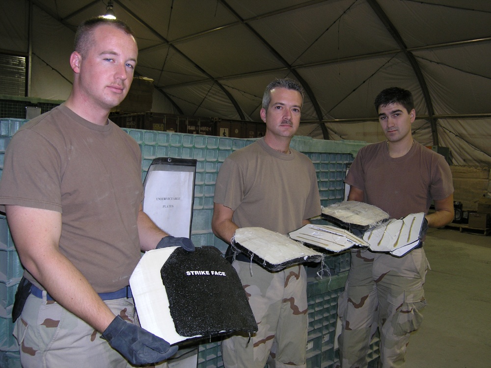 Holding plates that were removed from body armor vests