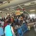 A crowd of families