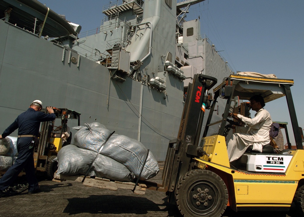 The USS Pearl Harbor Provides Pakistan Earthquake Relief