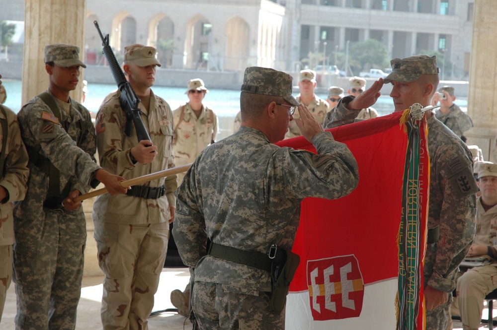 VICTORY ENGINEER BRIGADE TAKES OVER IN TRANSITION OF AUTHORITY CEREMONY