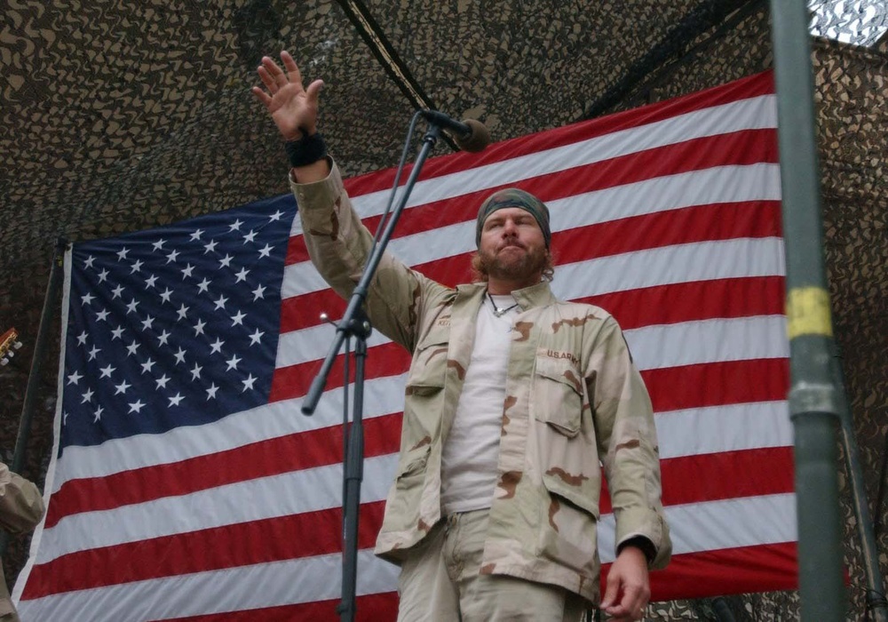 Toby Keith performs at FOB Courage