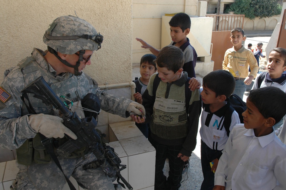 Stryker Soldiers beat the street, gather information to help Iraq