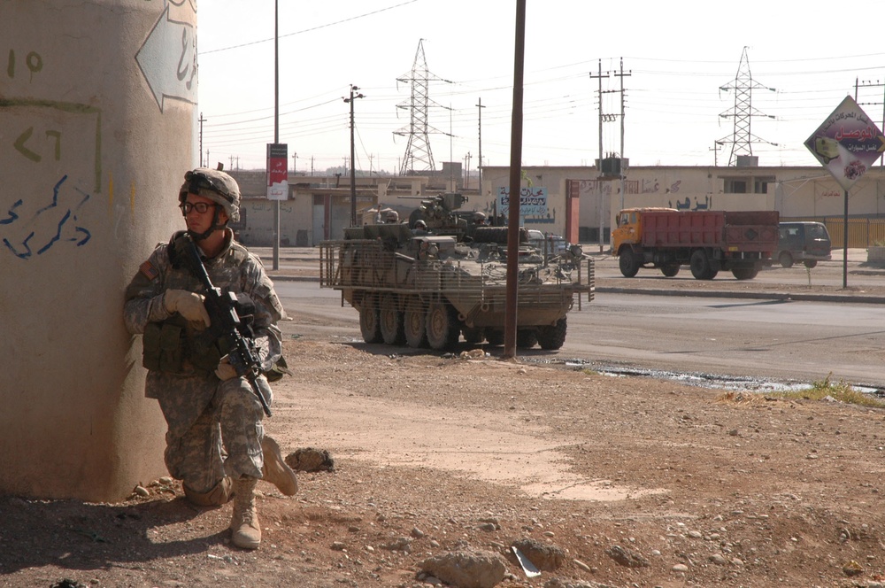 Stryker Soldiers Beat the Street, Gather Information to Help Iraq