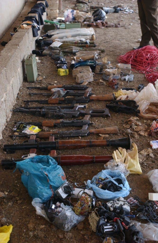 A weapons cache found in Mosul