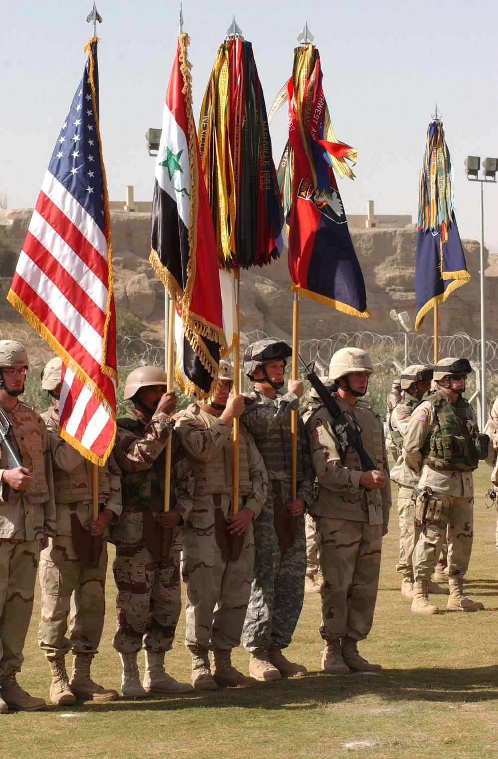 42nd Infantry Division's Colors are replaced by the 101st Airborne D