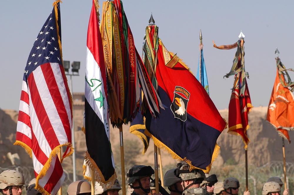 The 101st Airborne Division's (Air Assault) Colors
