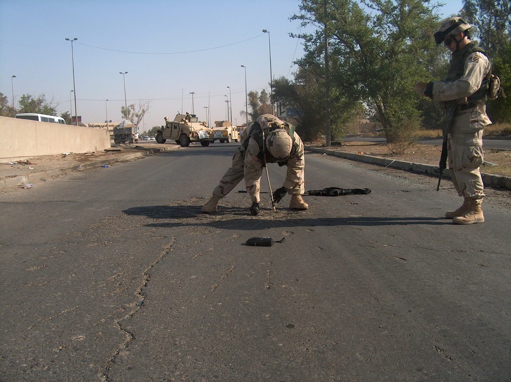 The 2nd Brigade Combat Team crater analysis team