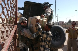 Soldiers follow If you teach a man to fish principle